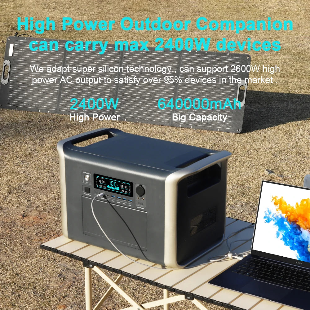 Portable Power Station – 1000W/2000W Solar Generator for Camping image 4