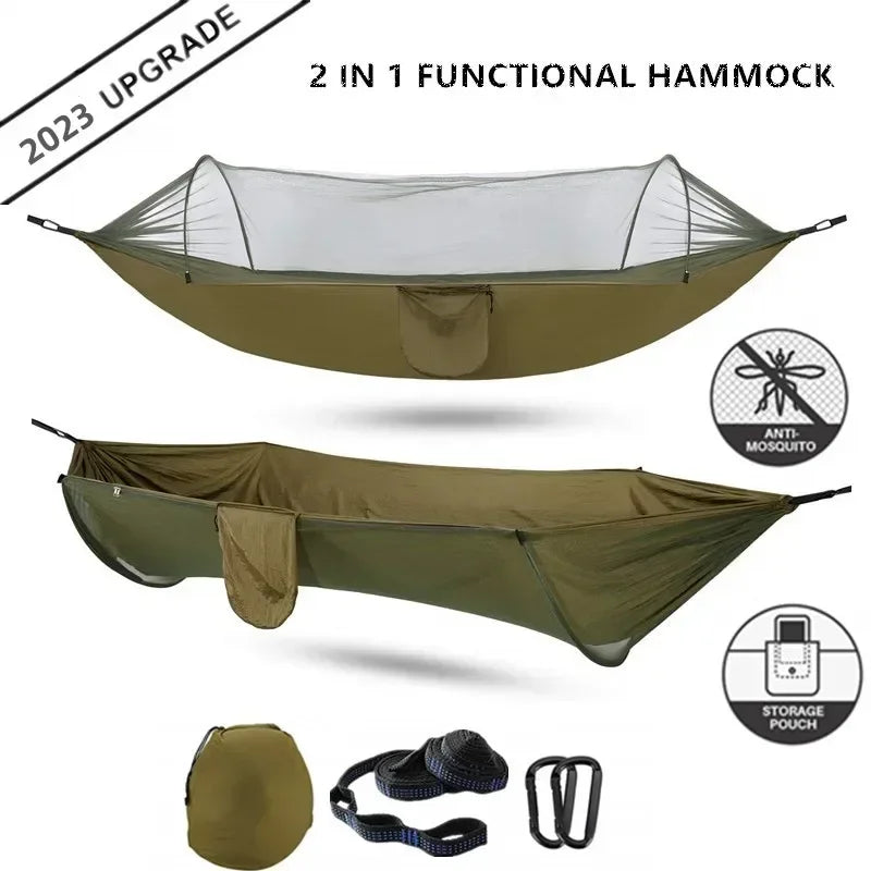 2023 Camping Hammock with Mosquito Net – Lightweight & Portable image 0