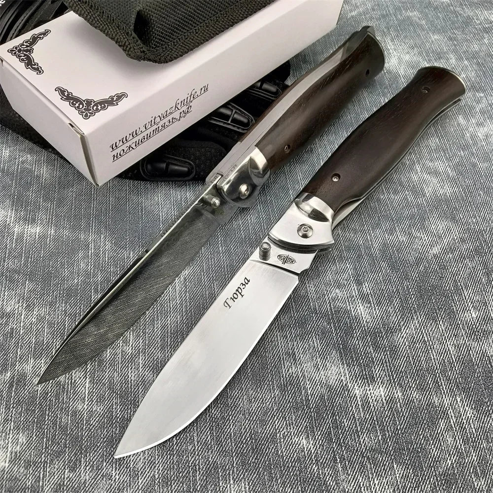 Russian Style Manual Pocket Knife – Perfect Outdoor &amp; Survival Tool image 2