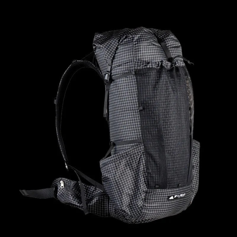 3F UL GEAR QiDian Pro Backpack – UltraLight Waterproof Camping Pack - Black image