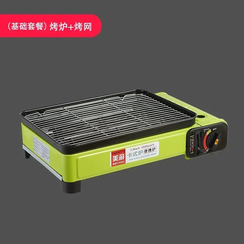 Portable Barbecue Stove – Smokeless Grill &amp; Dual-Purpose Gas Oven - A image