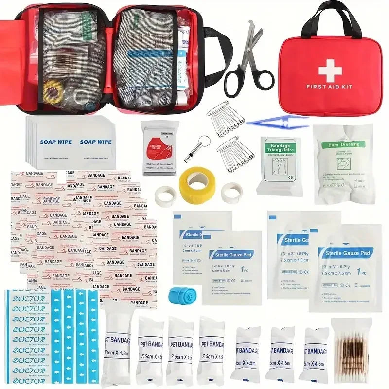 Comprehensive Easy-To-Carry First Aid Kit for Home &amp; Outdoor Activities image 1