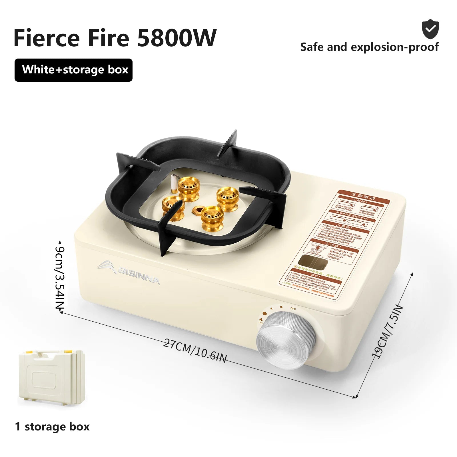 BISINNA Camping Gas Stove – High Firepower Outdoor Portable Burner image 9