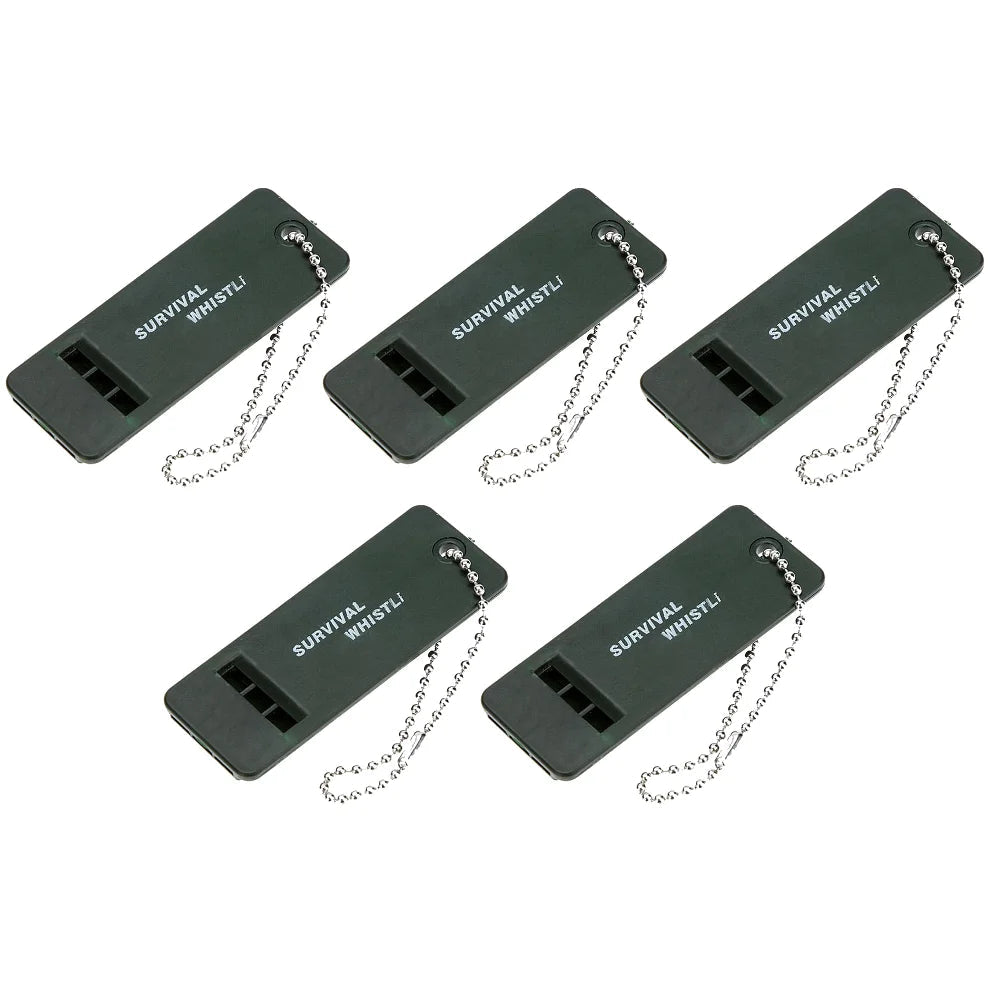 High Decibel 3-Frequency Survival Whistle – Essential Outdoor Tool - 5PCS image