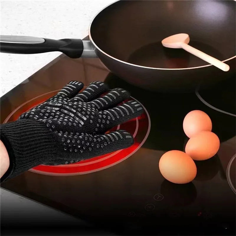 Premium Heat-Resistant BBQ &amp; Oven Gloves – Essential Kitchen Safety Gear image 3