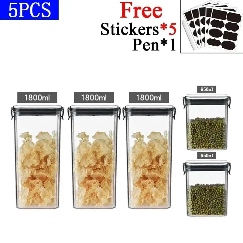 Stackable Plastic Food Storage Containers – Versatile Kitchen Organization image 22