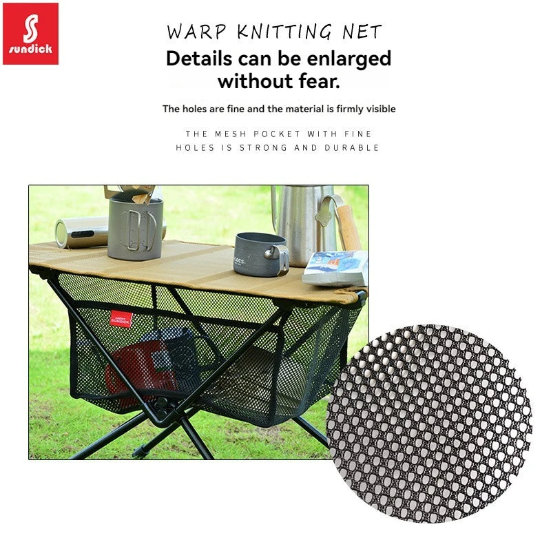 SINDICK Outdoor Folding Table with Storage Net Bag – Perfect for Camping &amp; Picnics image 4