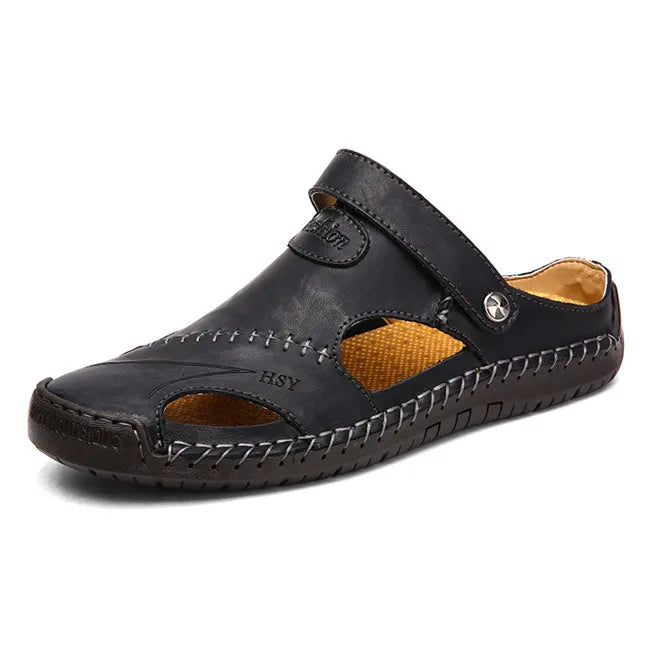 Summer Sandals for Men – Classic Roman Leather Sandals 2024 image