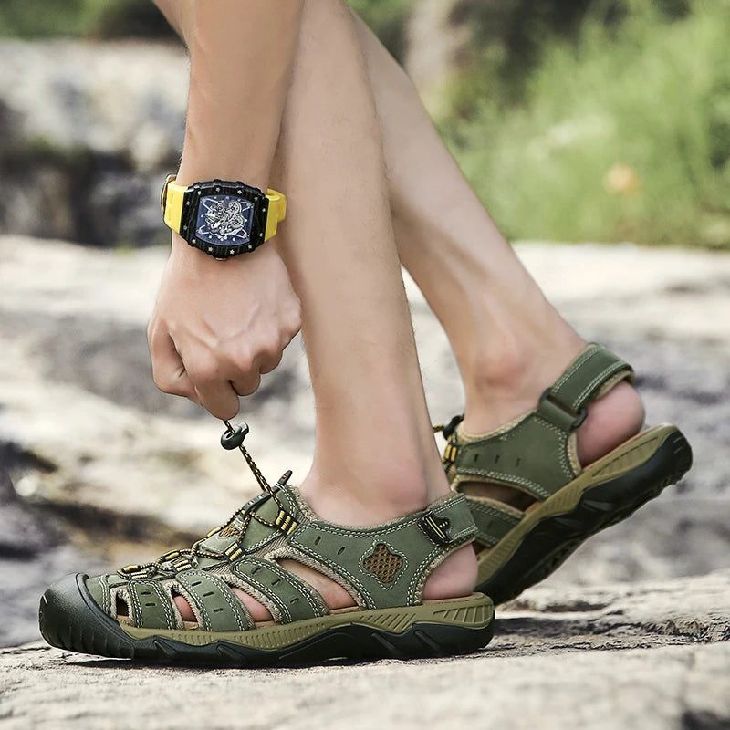 Summer Outdoor Sandals – Breathable Hiking and Aqua Sneakers for Men image 0
