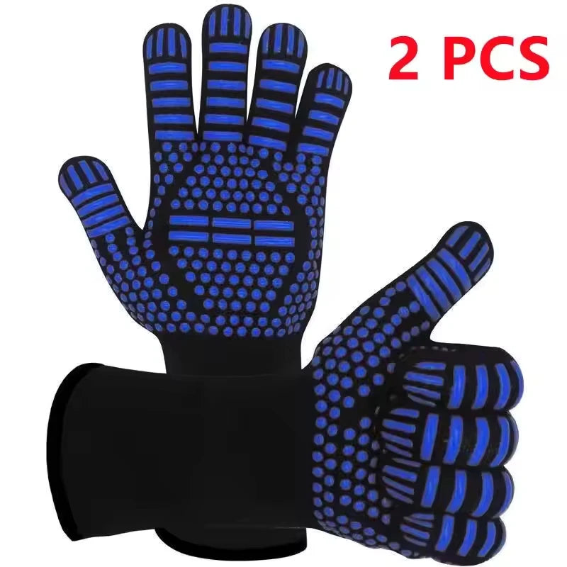 1472°F Heat Resistant Oven Mitts – Silicone BBQ &amp; Grilling Gloves image 7