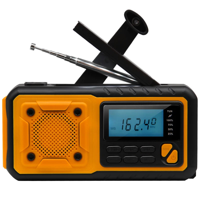5000mAh/18500mWh Emergency Hand Crank Radio – Stay Prepared Anytime image 2