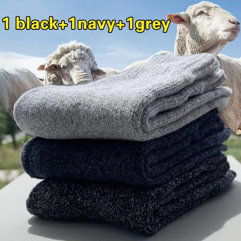 Cozy Comfort: Thick Woolen Socks for Men – Perfect for Autumn &amp; Winter image 10