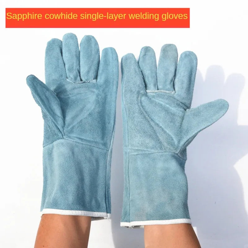 All Cowhide Electric Welding Gloves – Welding Beast for Ultimate Protection - Sapphire image