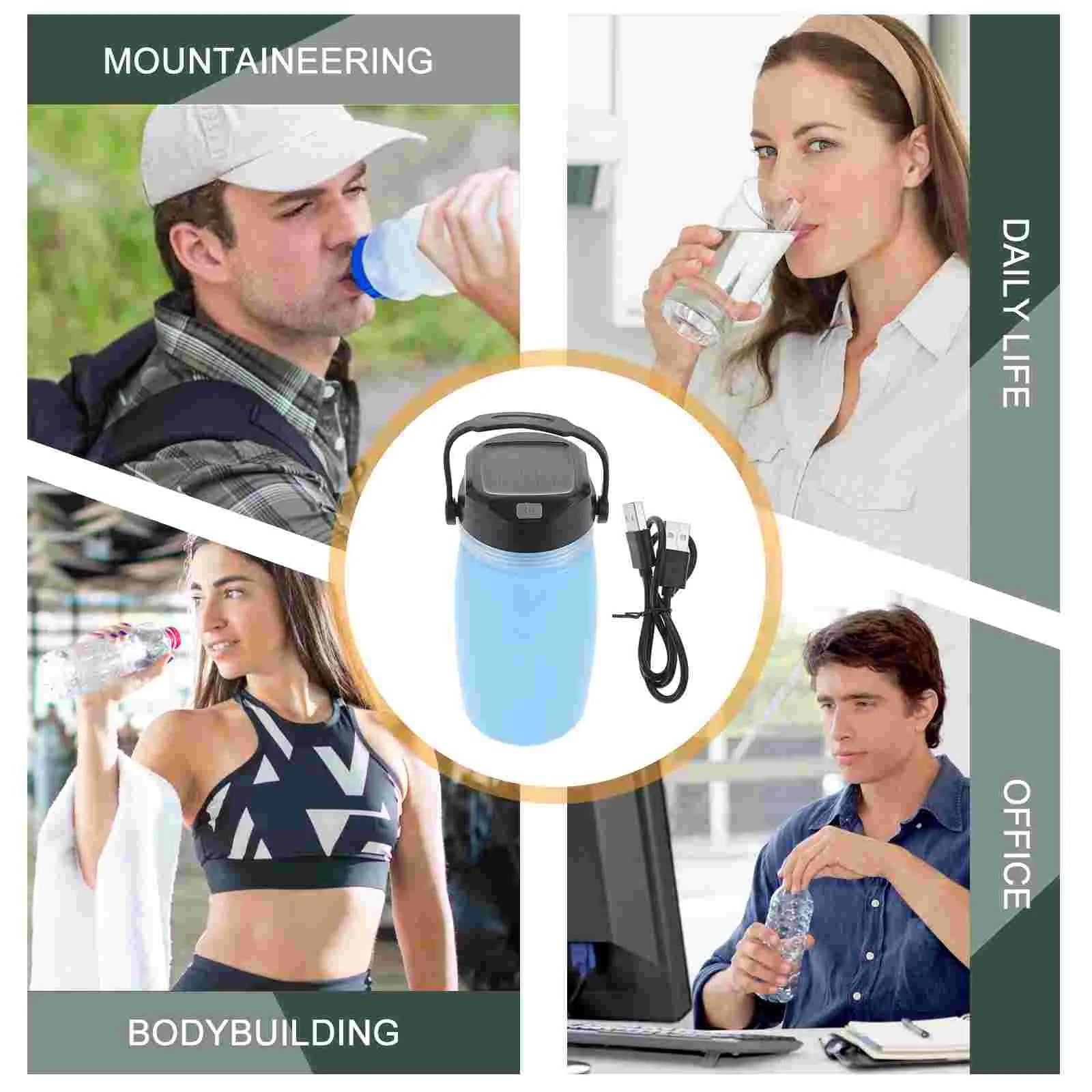 Portable Solar Charging Kettle &amp; Collapsible Water Bottle Set – Outdoor Essentials image 2