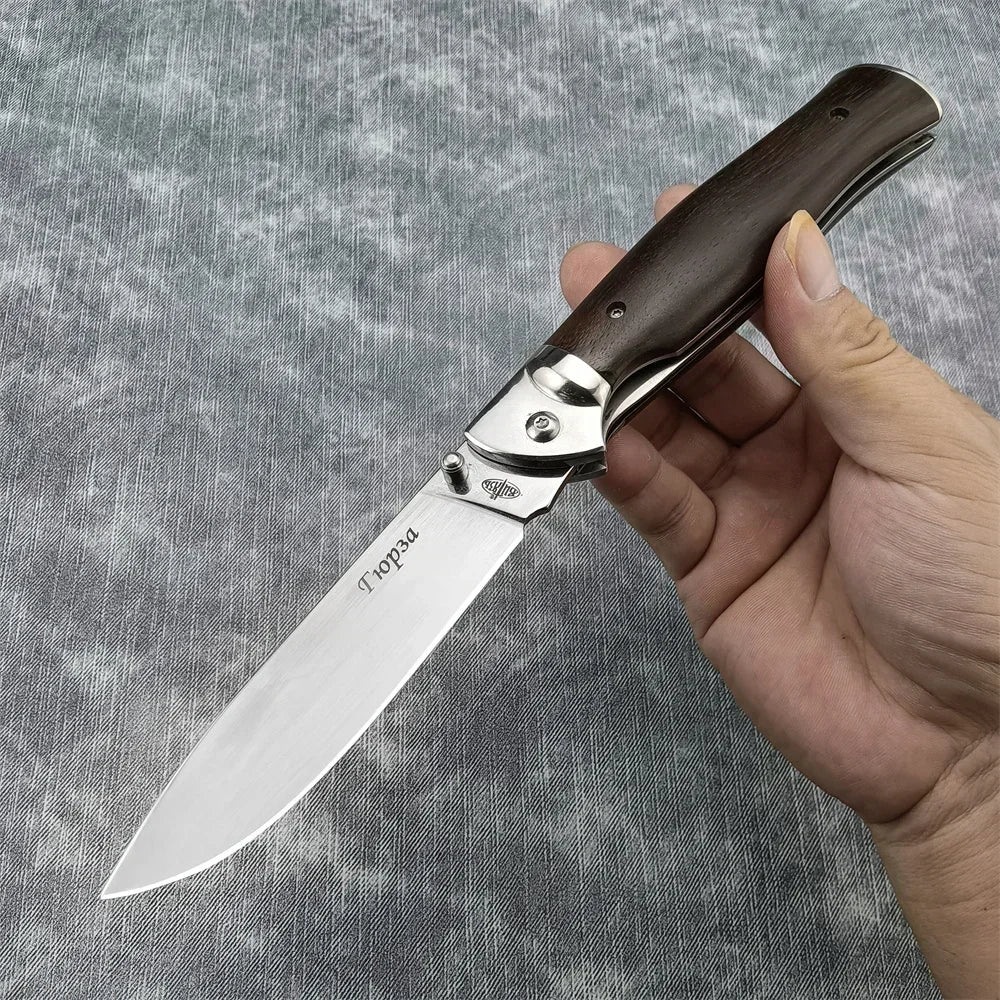 Russian Style Manual Pocket Knife – Perfect Outdoor &amp; Survival Tool image 0