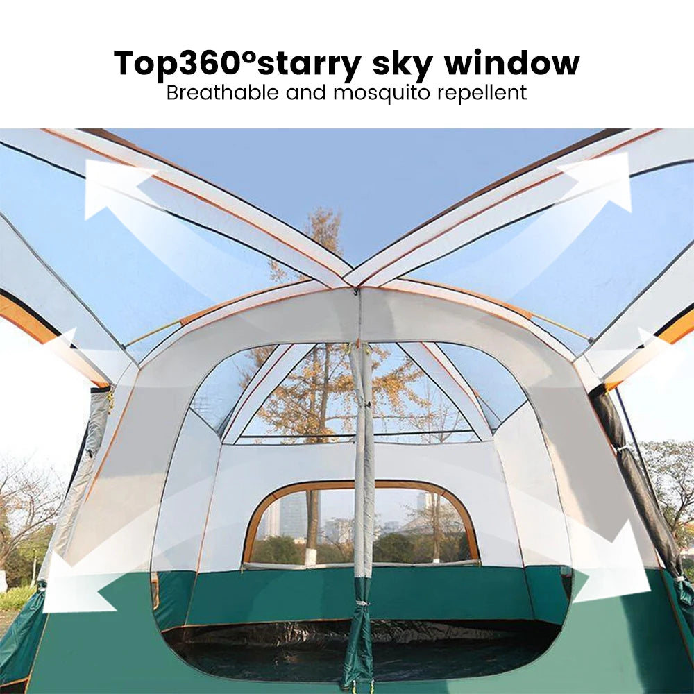 Spacious and Durable 10 Person Camping Tent for Family Adventures image 4
