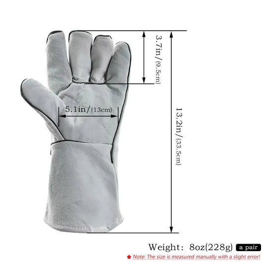 Extended Welding Gloves – Fireproof, Heat-Insulating, and Scald-Resistant image 1