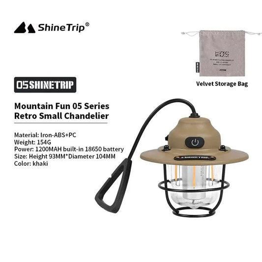 ShineTrip New Outdoor Vintage Pendant Light – Long Life Camping Light image 5