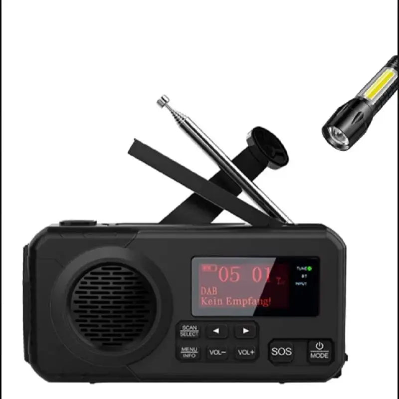 Versatile DAB/DAB+/FM Digital Radio with Solar and Hand Crank Recharge image 5