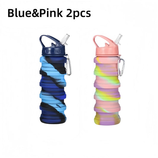 Food Grade Silicone Foldable Water Bottle – Perfect for Sports and Travel image 8