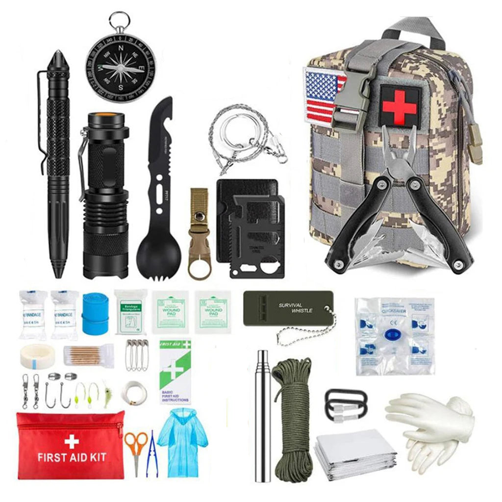 Comprehensive Survival First Aid Kit for Outdoor Adventures image 7