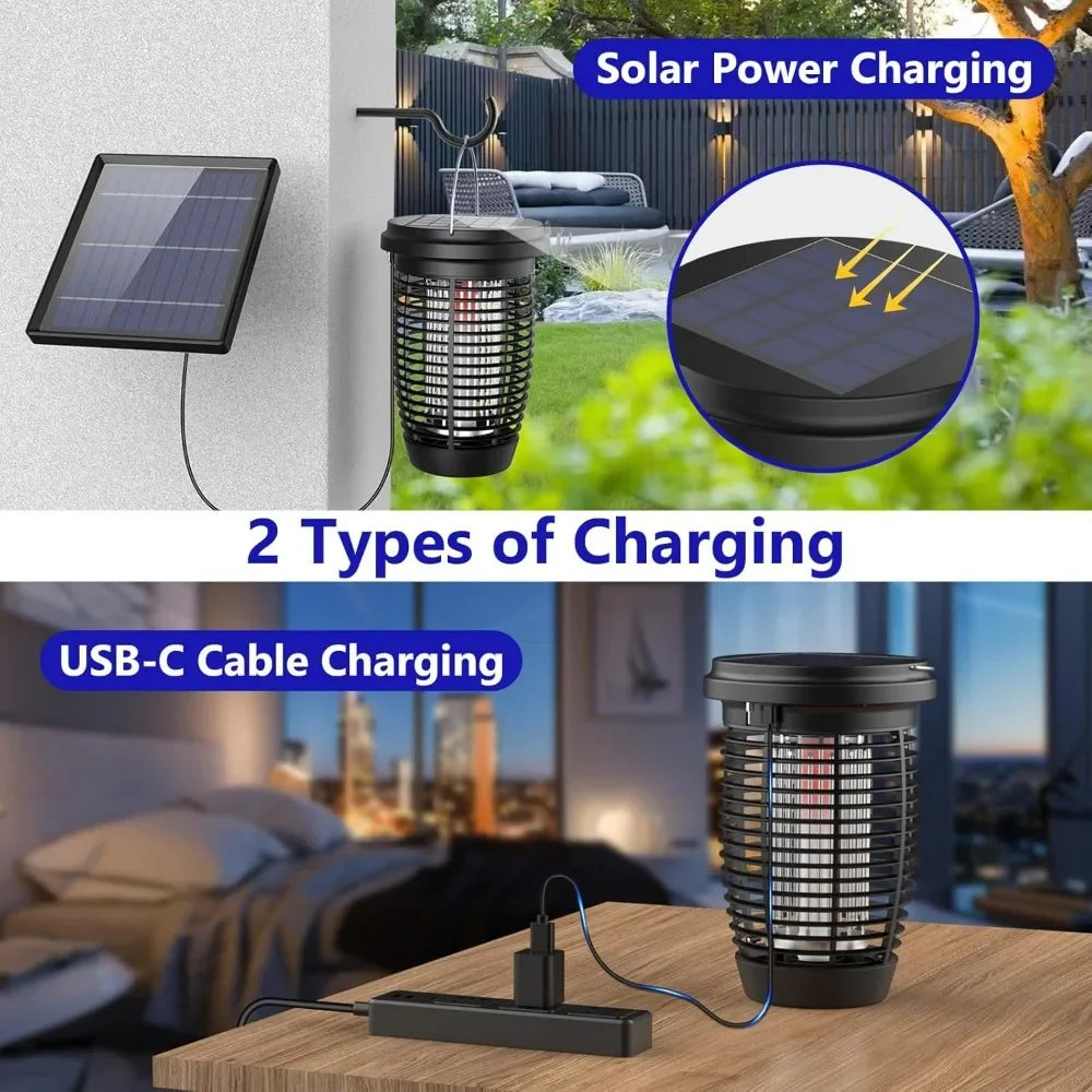 Solar Bug Zapper 2-in-1: Ultimate Mosquito Killer Lamp image 3