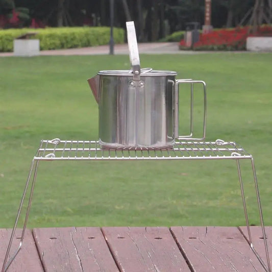 Stainless Steel BBQ Rack – Compact &amp; Portable Grill for Outdoor Adventures image 1