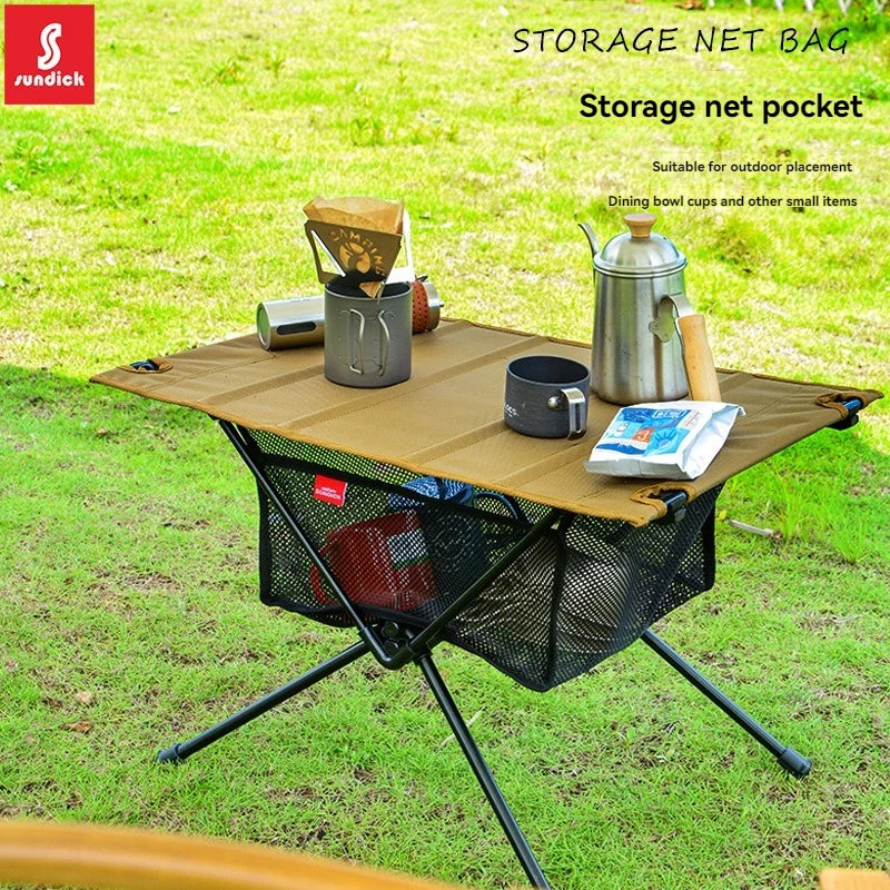 SINDICK Outdoor Folding Table with Storage Net Bag – Perfect for Camping &amp; Picnics image 2
