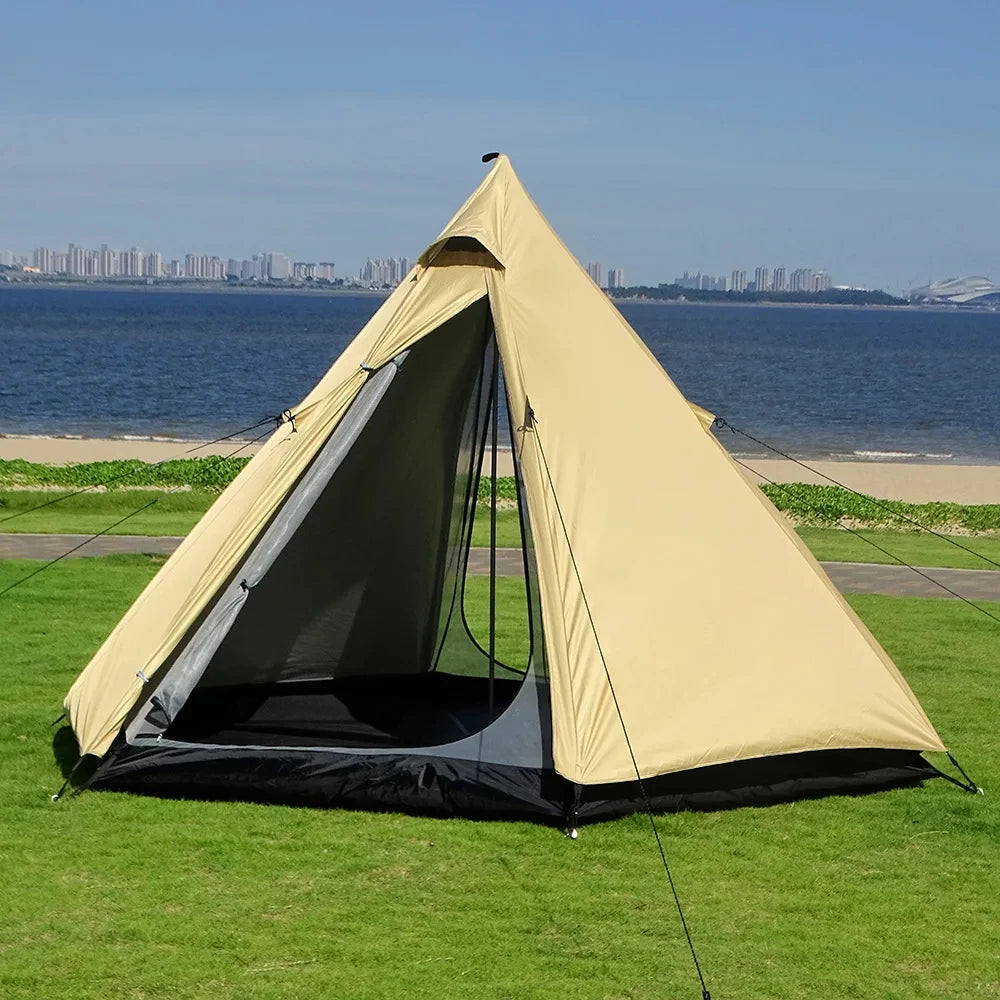Ultralight Pyramid 4 Person Camping Tent – Spacious Teepee for Outdoor Adventures image 6