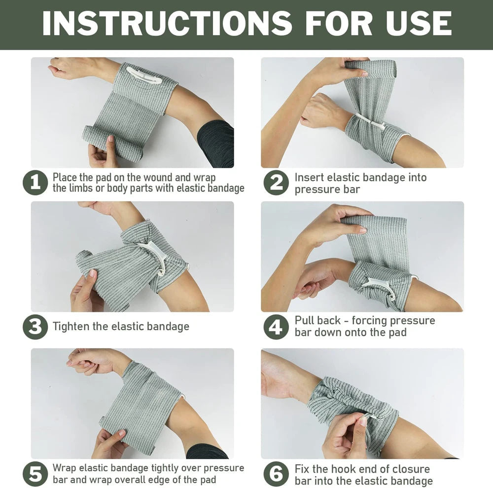 Israeli Bandage – 4/6in Emergency Combat Compression Dressing image 5