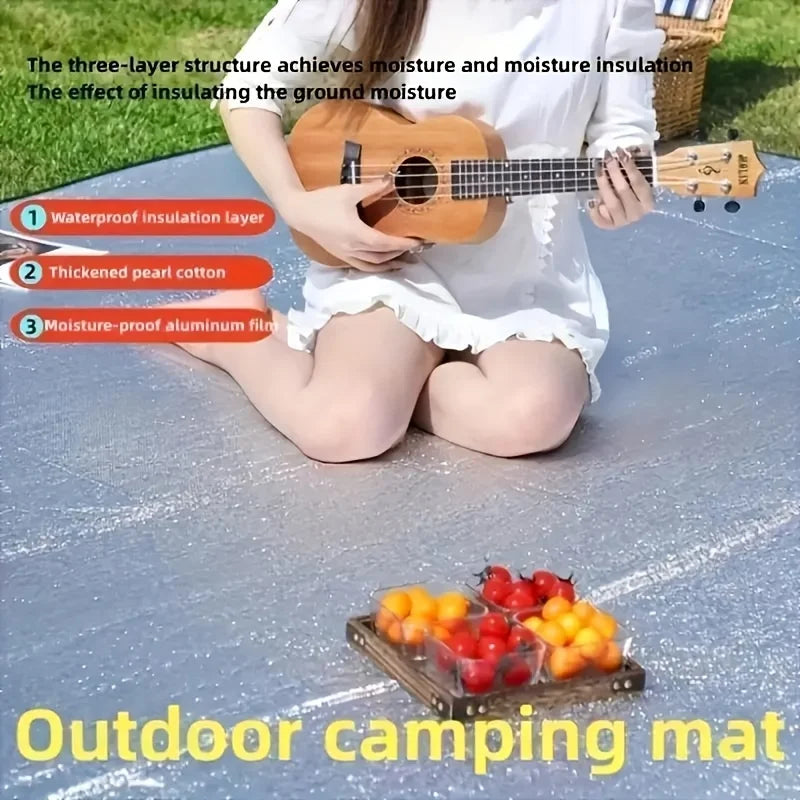 Waterproof and Portable Double-sided Aluminum Film Picnic Mat image 2