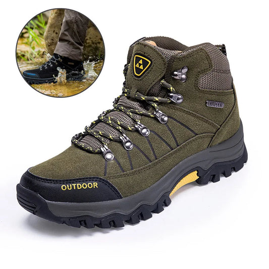 Best Seller Men's High-top Outdoor Climbing Shoes – Waterproof &amp; Anti-Slip image 1