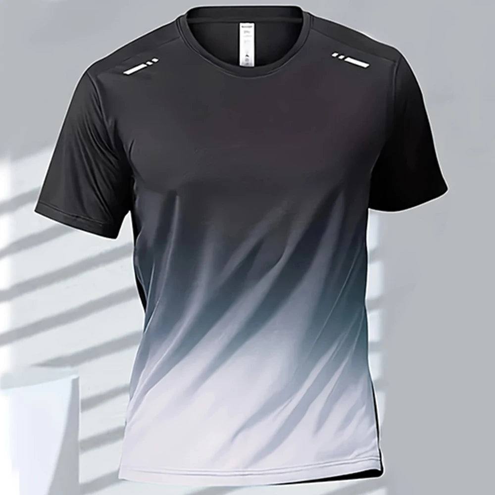 Men's Quick-Drying Gradient Sports T-Shirts – Perfect for Fitness &amp; Outdoor Activities image 7