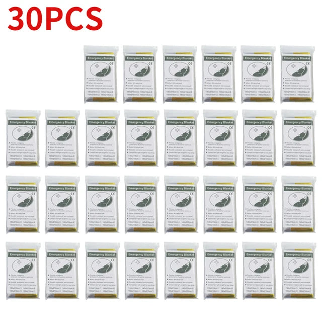 5-30Pc Outdoor Emergency Survival Blanket – Thermal &amp; Waterproof image 8