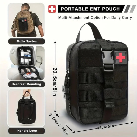 205 pcs Outdoor General Purpose First Aid Kit – Essential for Home and Travel image 1