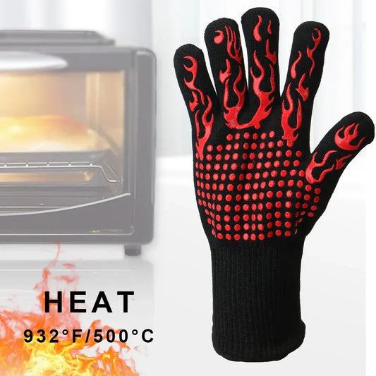 Flame Retardant Non-slip BBQ &amp; Oven Gloves – Extreme Heat Resistance image 0