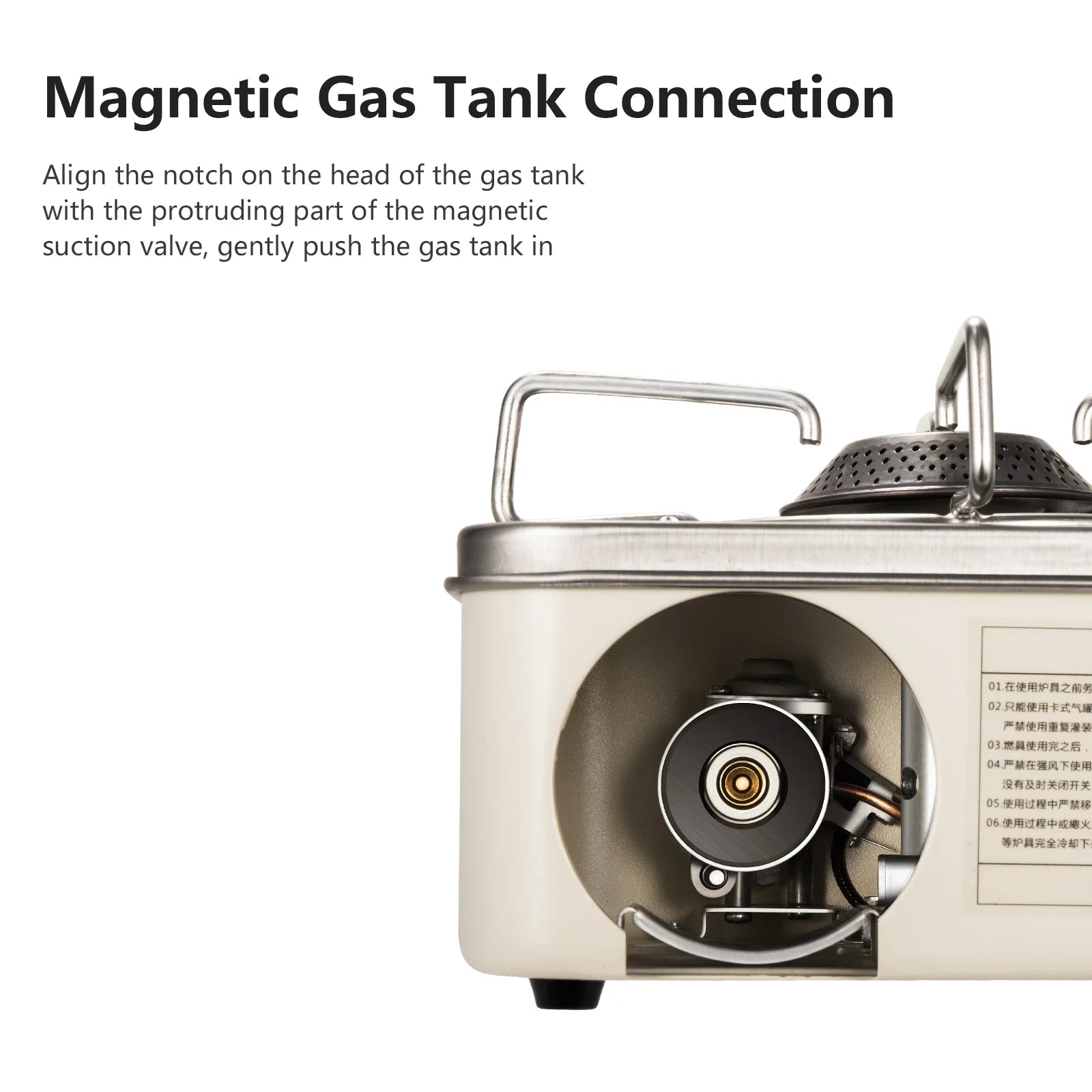 BISINNA Camping Gas Stove – Portable High Firepower Outdoor Gas Burner image 2