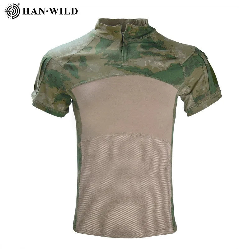 Tactical T-Shirt for Men – Ideal for Airsoft, Paintball, and Outdoor Activities - ruin green, M-55-65kg image