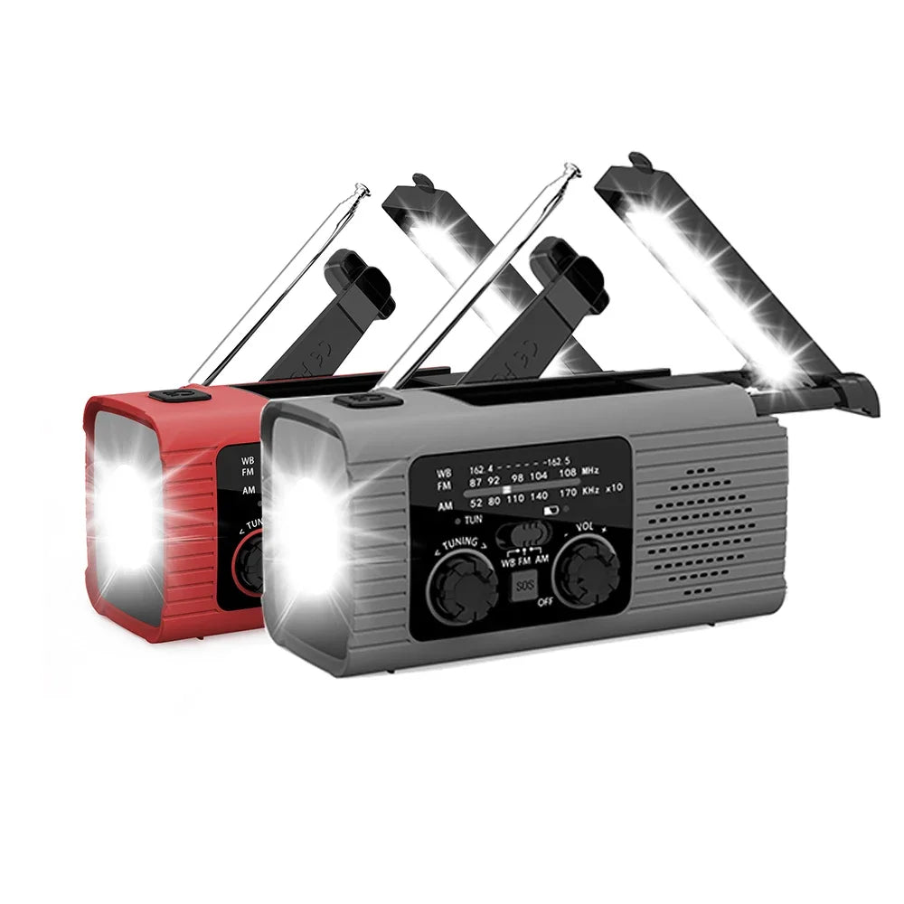 Solar Rechargeable Radio with LED Light – Perfect for Outdoor Adventures image 5