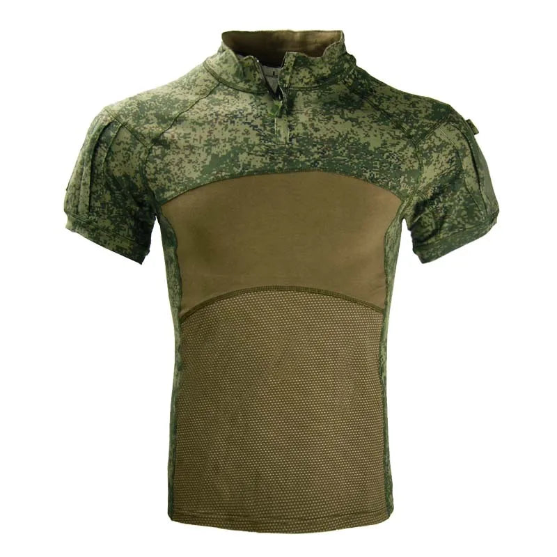 Tactical T-Shirt for Men – Ideal for Airsoft, Paintball, and Outdoor Activities - Russia green, M-55-65kg image