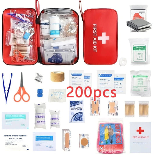 Essential Family Car Travel First Aid Kit – 198 Pieces for All Occasions image 0
