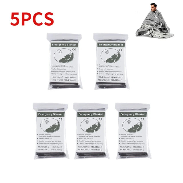 5-30Pc Outdoor Emergency Survival Blanket – Thermal &amp; Waterproof image 15