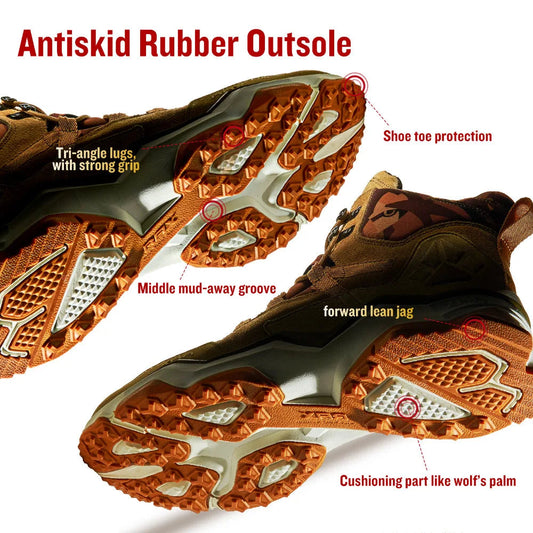 RAX Mid-Top Waterproof Hiking Shoes – Perfect for Outdoor Adventures image 1