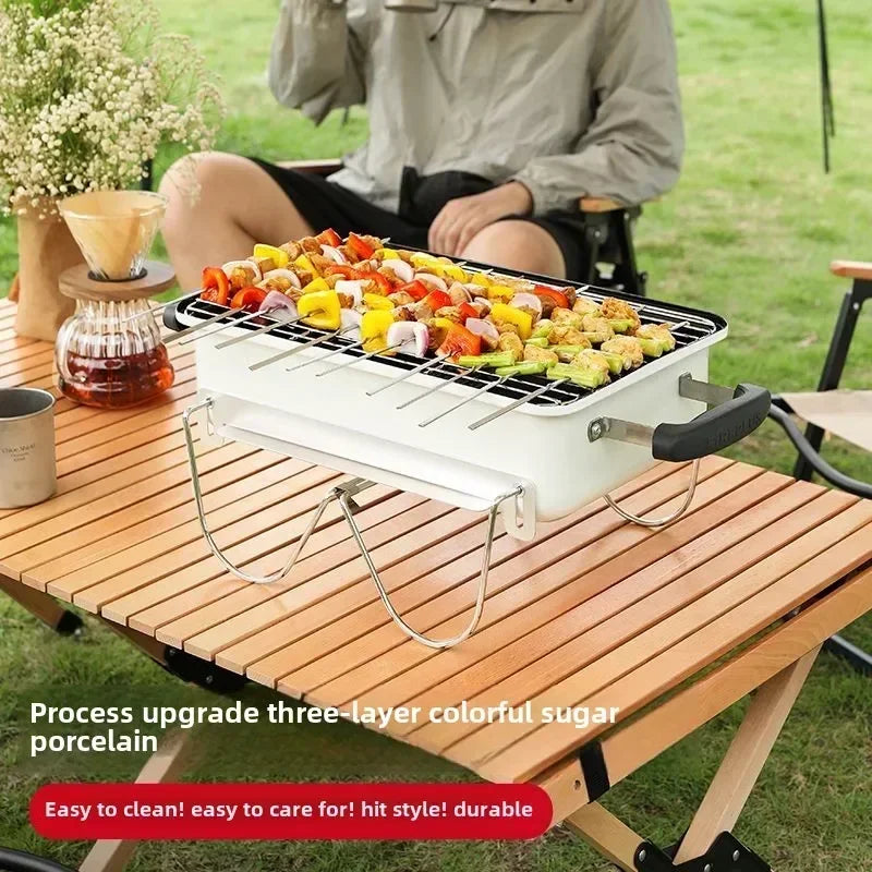 Charcoal Grill – Portable Outdoor BBQ for Camping and Picnics image 2
