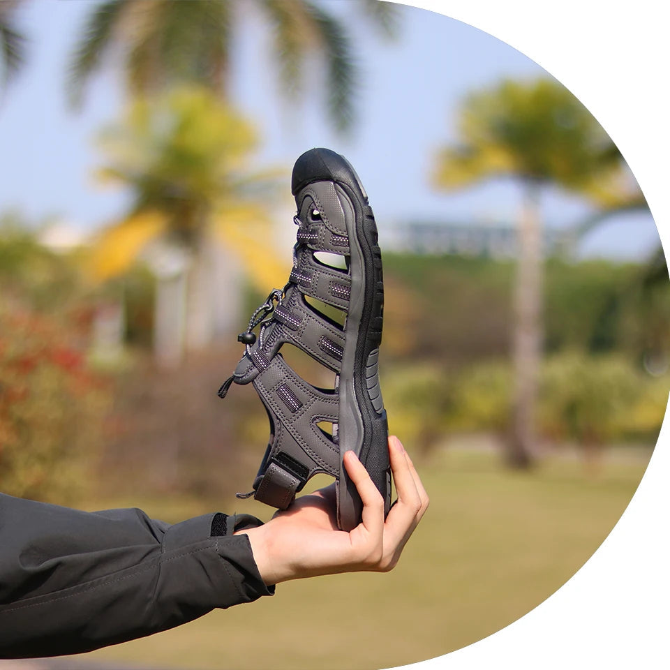 GRITION Men Outdoor Sandals – Versatile and Comfortable Beach Shoes image 4
