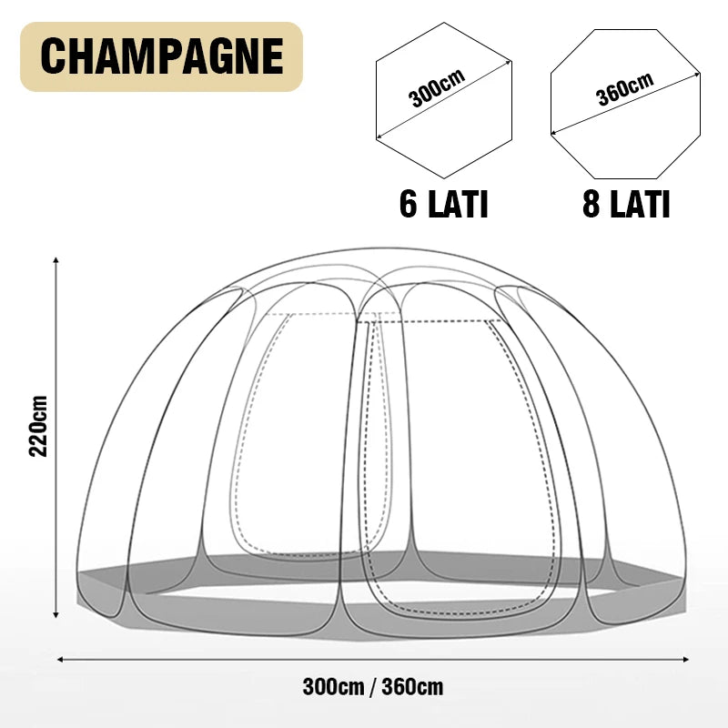Outdoor Dome Starry Sky Tent – Transparent Camping for Stargazing image 5