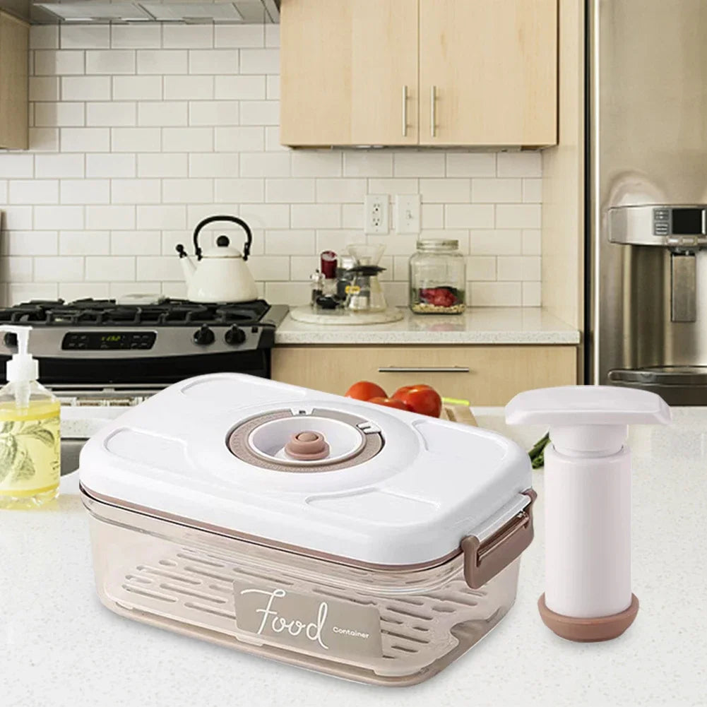 Vacuum Food Storage Box with Time Compass &amp; Air Pump – Large Capacity Organizer image 3