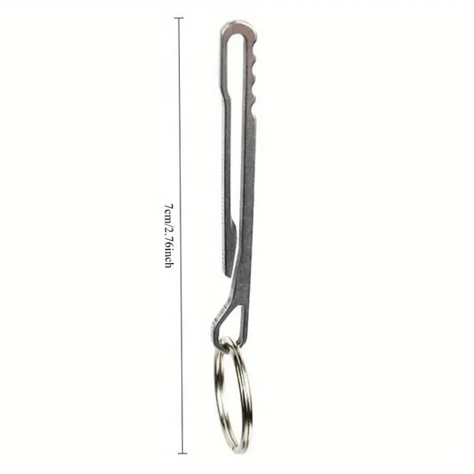 1PC EDC Outdoor Multifunction Tool – Stainless Steel Keychain and More image 1