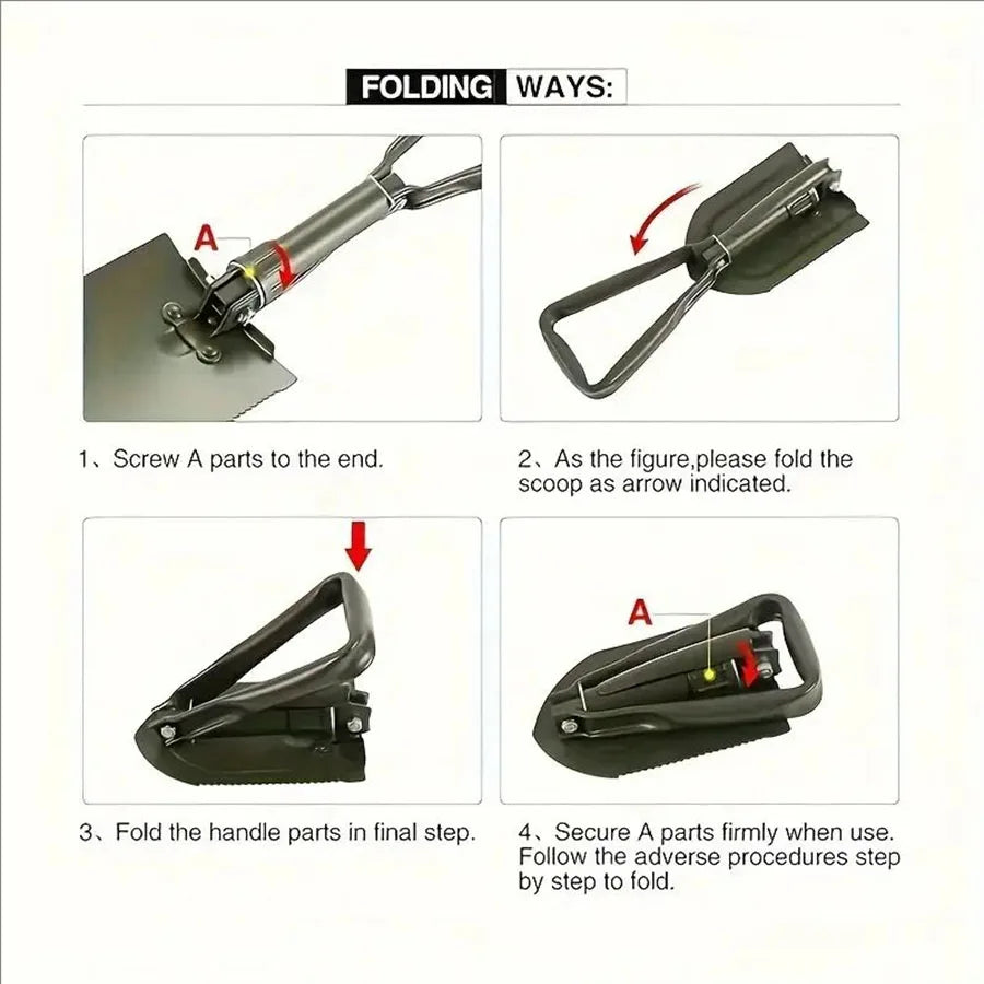 Multifunctional Engineer Shovel – Portable Tool for Outdoor Adventures image 4