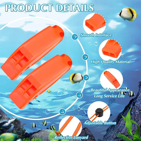 1PC Emergency Whistles with Lanyard – Safety Gear for Outdoor Adventures image 1